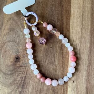 ⭐️ Handmade REAL STONE -GD Fairy- Phone Strap Bracelet Clip On #37